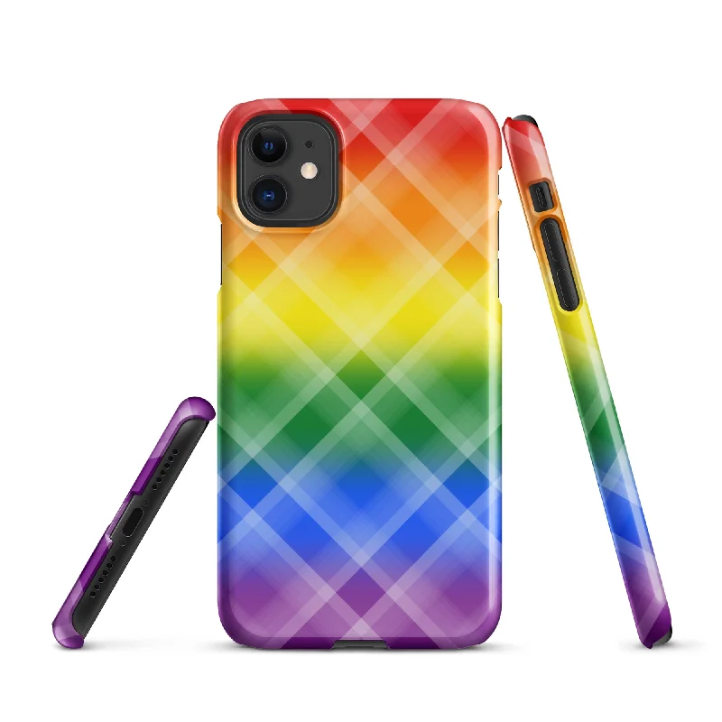 Plaid Pride Rainbow iPhone® Case