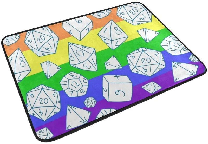 Funny Doormat Dice Gay Pride Door Mat Welcome Entrance Rug For Lgbt