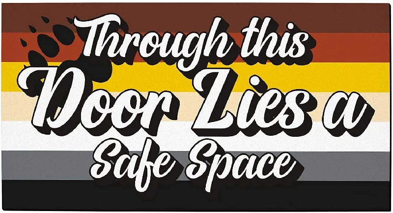Gay Bear Pride Doormat Through This Door Lies A Safe Space Gay Bear Gifts Decorative Doormat Lgbt Bear Gay Bear Pride Doormat Through This Door Lies A Safe Space Gay Bear Gifts Decorative Doormat Lgbt Bear