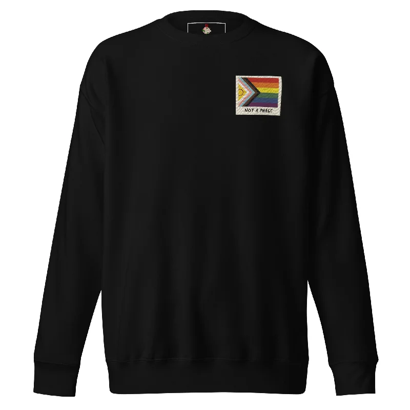 Stylish sweatshirts celebrating LGBTQ+ pride--Not A Phase LGBT Pride Polaroid Sweatshir Stylish sweatshirts celebrating LGBTQ+ pride--Not A Phase LGBT Pride Polaroid Sweatshir
