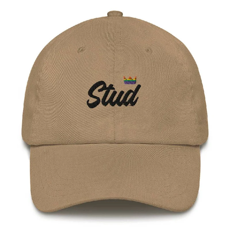 Stud Black Lesbian Pride Royalty Crown Dad hat