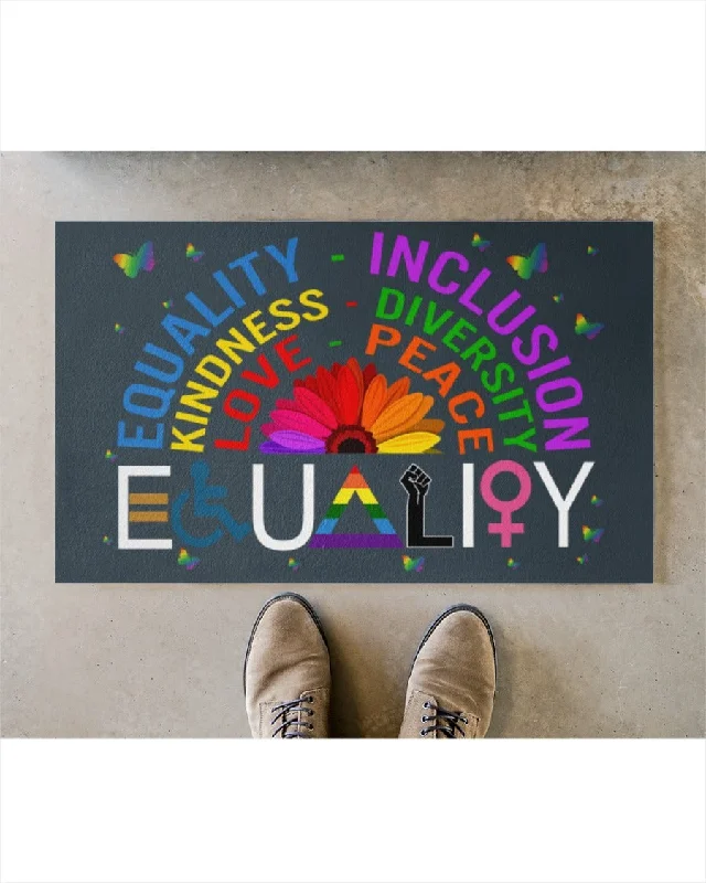 Lesbian Doormat, Equality Inclusion Door Mat, Pride Mat For Couple Gay, Gift For Pride Month