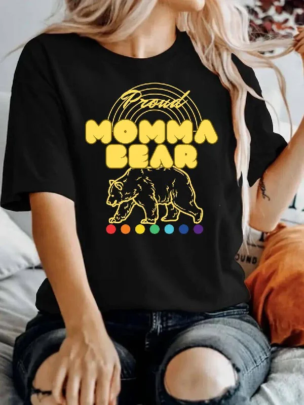 Best graphic tees for LGBTQ+ visibility and support--Momma Bear Proud Mom Ally Short-Sleeve T-Shirt Best graphic tees for LGBTQ+ visibility and support--Momma Bear Proud Mom Ally Short-Sleeve T-Shirt