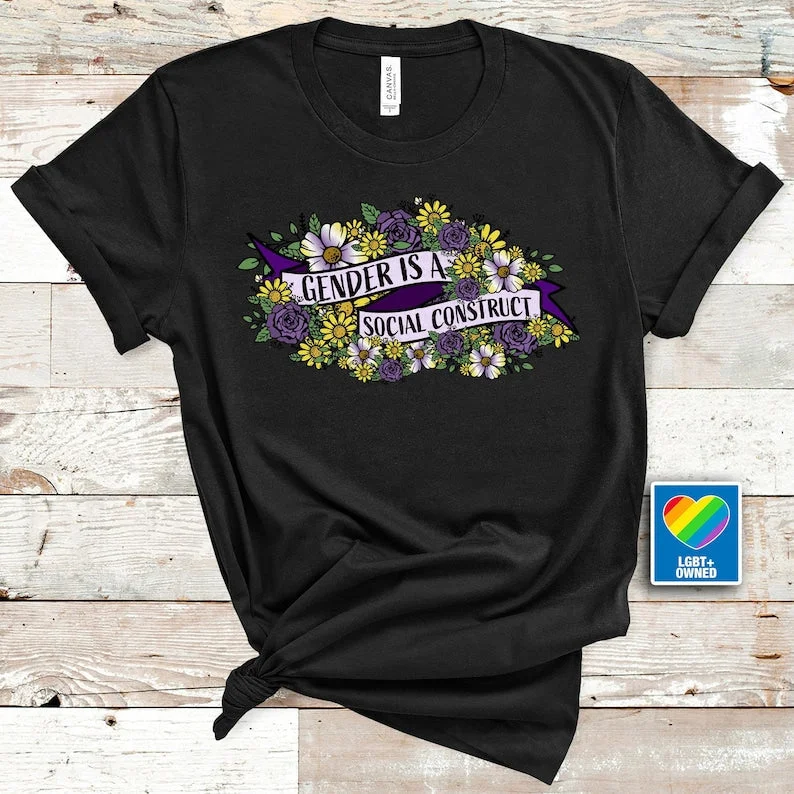 Graphic pride t-shirts with bold equality symbols--Trans Pride, LGBT Shirt, Gender Is A Social Construct, Trans Pride LGBTQ Shirt, Transgender Shirt Graphic pride t-shirts with bold equality symbols--Trans Pride, LGBT Shirt, Gender Is A Social Construct, Trans Pride LGBTQ Shirt, Transgender Shirt