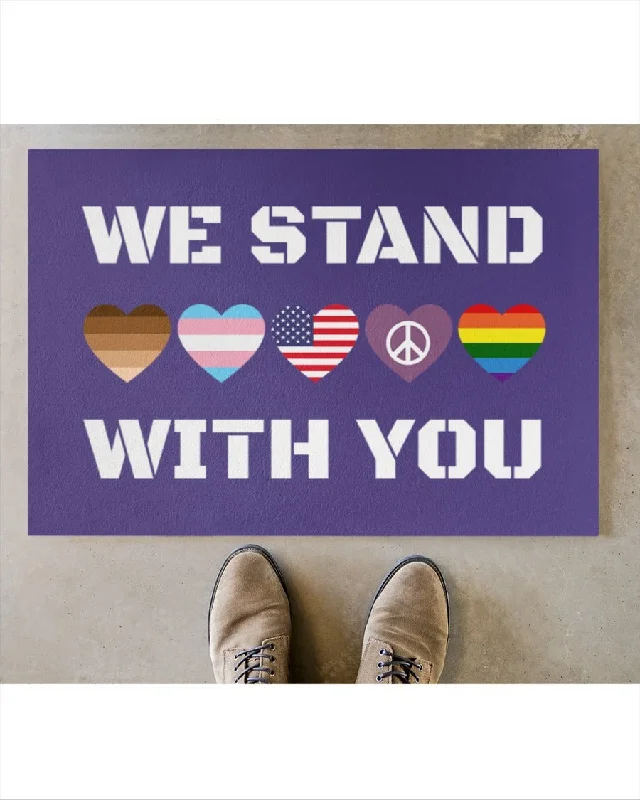 Welcome Trans Doormat, Pride Mat For Transgender Bisexual Gifts, Rainbow Doormat For Pride Month Welcome Trans Doormat, Pride Mat For Transgender Bisexual Gifts, Rainbow Doormat For Pride Month