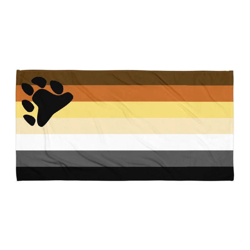 Gay Bear Pride Flag Beach Blanket Towel