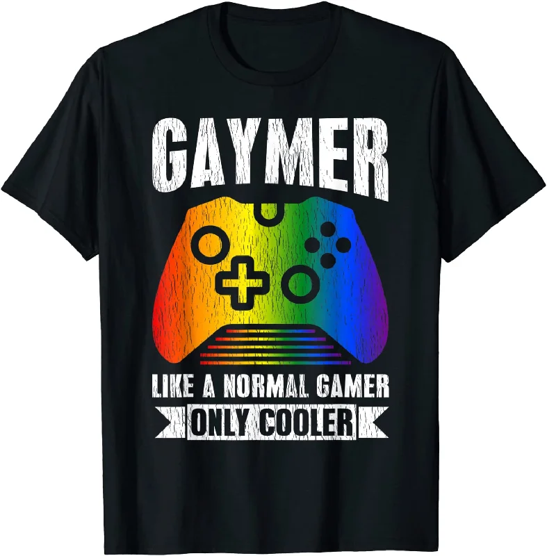 Gaymer T Shirt Gamer Gay Pride LGBT Video Game Lovers Gay T Shirt