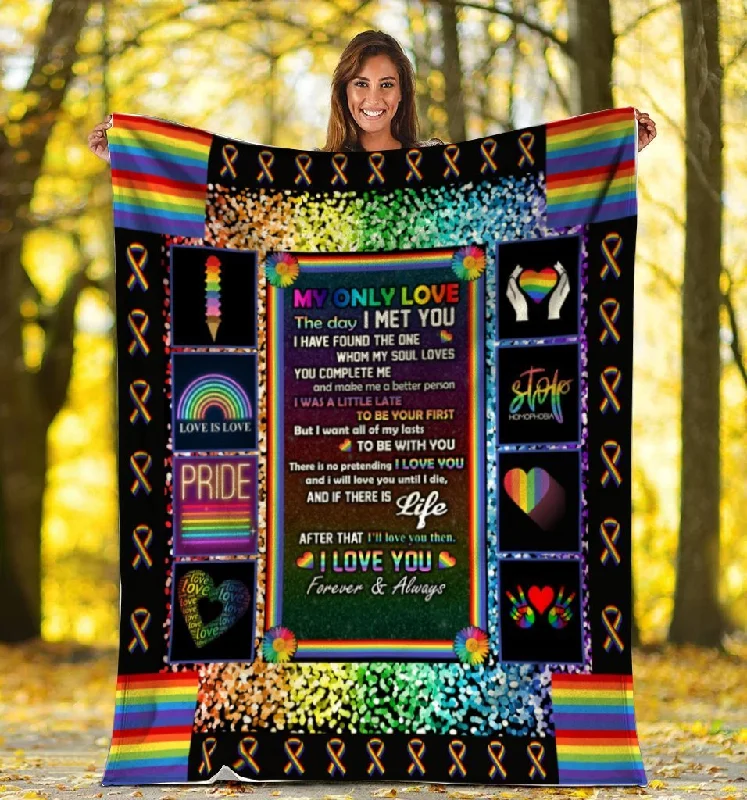 Pride Blanket For Lgbtq, I Love You Rainbow Color Blanket, Pride Gifts For Gay Man, Lesbian Gifts Pride Blanket For Lgbtq, I Love You Rainbow Color Blanket, Pride Gifts For Gay Man, Lesbian Gifts