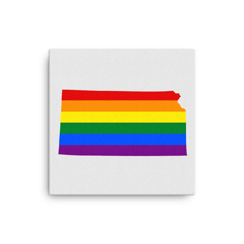 Kansas LGBTQ Pride Canvas Wall Art