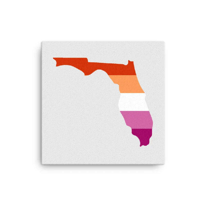 Florida Lesbian Pride Canvas Wall Art