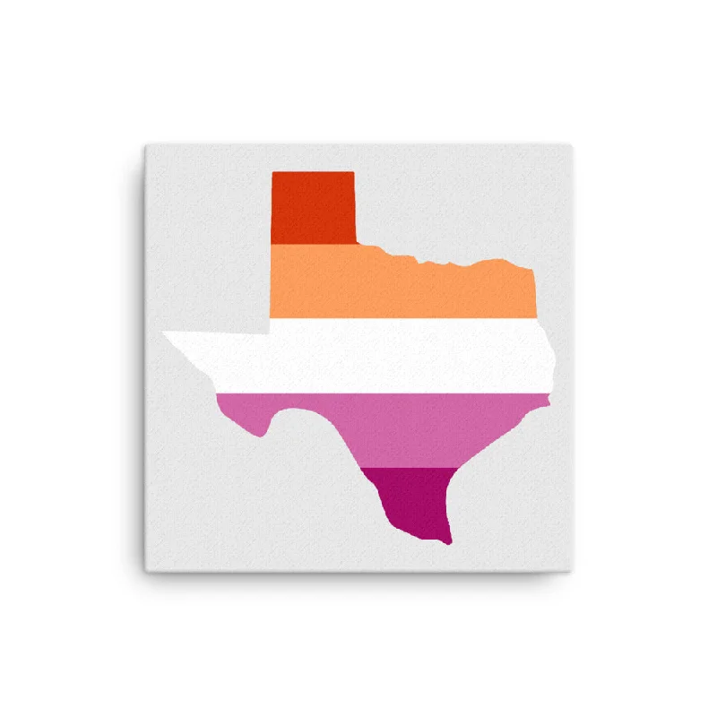 Texas Lesbian Pride Canvas Wall Art