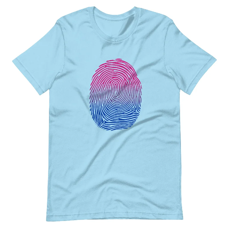 Bisexual Bi Pride Identity Fingerprint Shirt - Unisex
