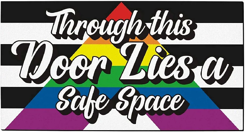 Straight Ally Pride Straight Ally Door Mat Through This Door Lies A Safe Space Straight Ally Gifts Decorative Doormat Straightally Straight Ally Pride Straight Ally Door Mat Through This Door Lies A Safe Space Straight Ally Gifts Decorative Doormat Straightally