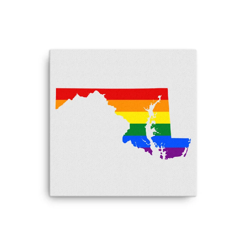 Maryland LGBTQ Pride Canvas Wall Art