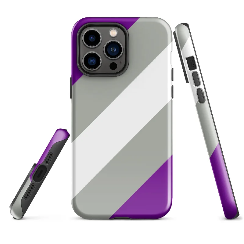 Greysexual Pride Tough Cell Phone Case for Apple iPhone