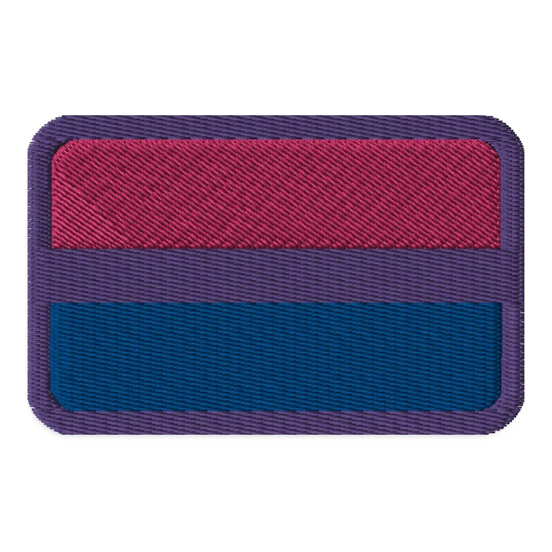 Bisexual Bi Pride Flag Embroidered Patch