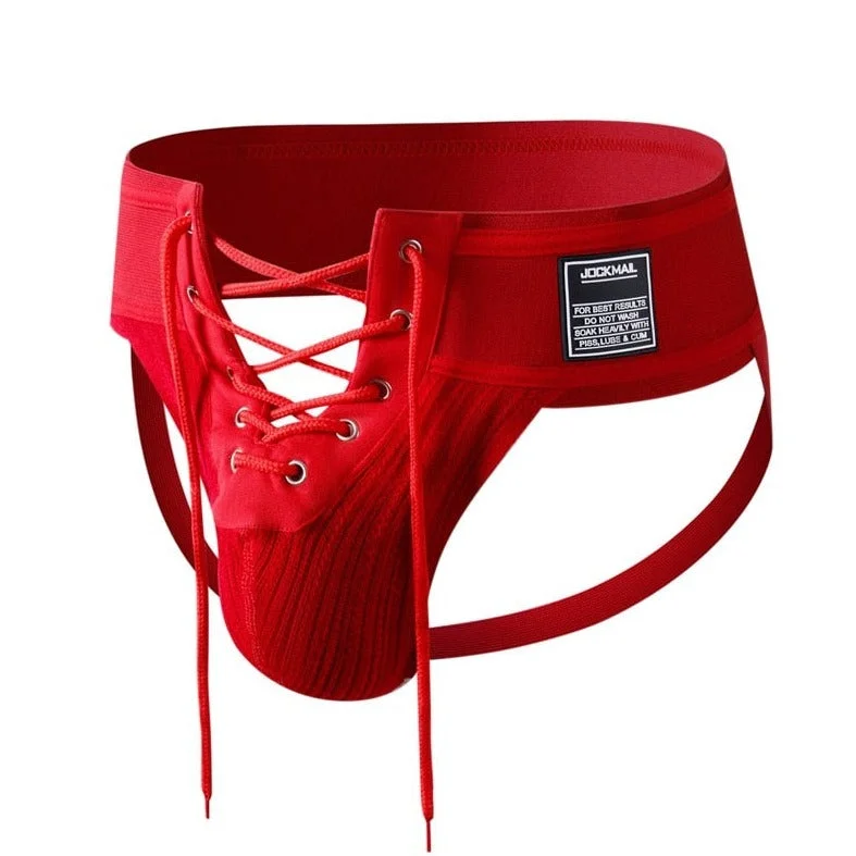 Jockmail Men's Athletic Lacing Jockstrap Underwear