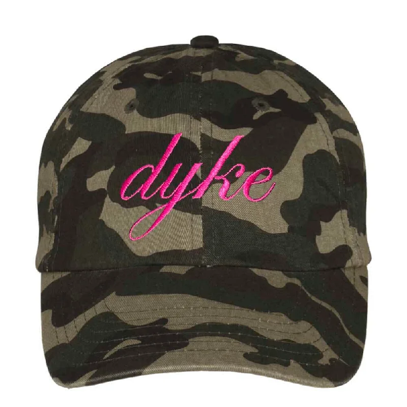 Dyke Script Camo Twill Dad Hat