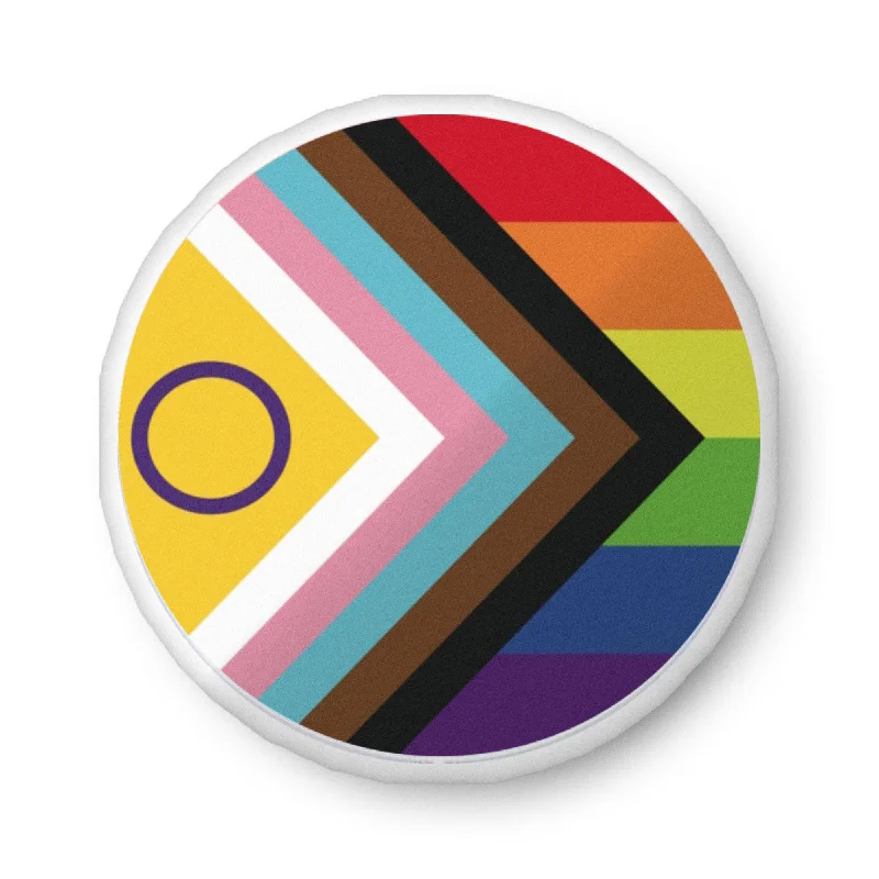 LGBTQ Progress Pride Circle Shaped Pillow