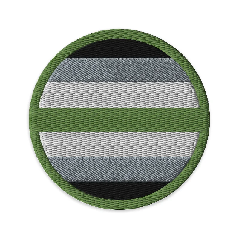 Agender Pride Circle Embroidered Patch