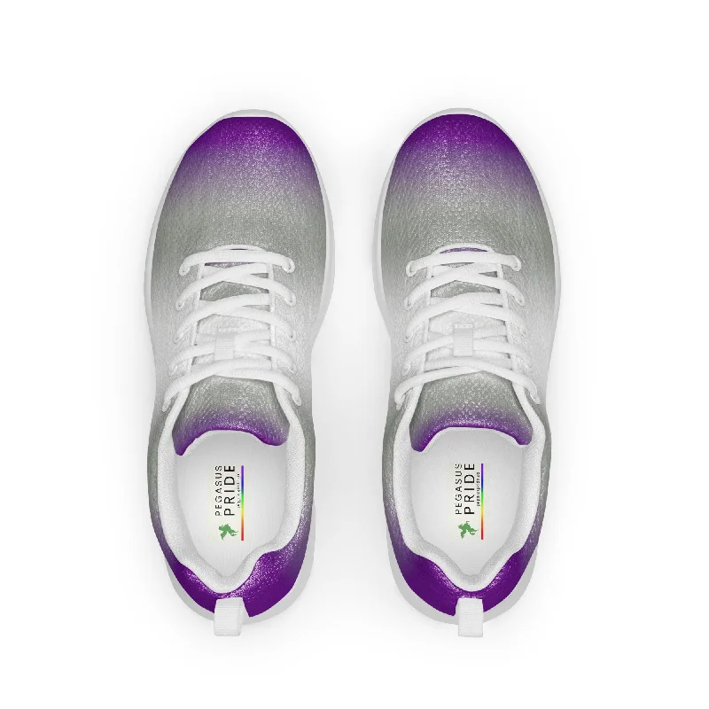 Greysexual Pride Men’s Athletic Shoes - Ombre