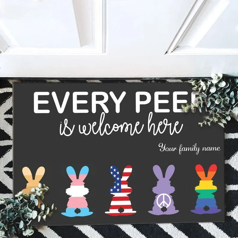 Personalized Gay Family Pride Doormat, Transgender Door Mat, Welcome Home Lgbt Doormat, Pride Mat Personalized Gay Family Pride Doormat, Transgender Door Mat, Welcome Home Lgbt Doormat, Pride Mat