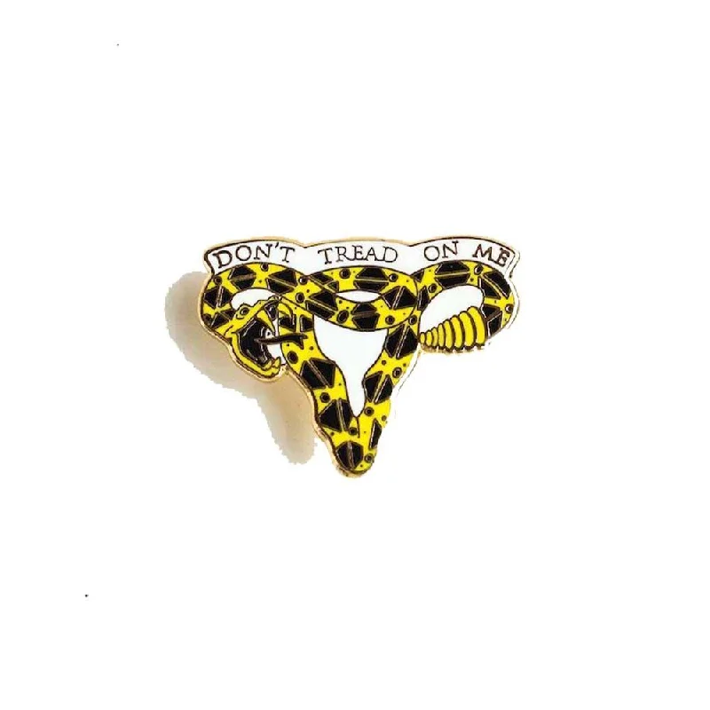 Don't Tread On Me Rattlesnake Uterus Pin