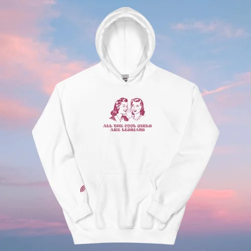Unique pride hoodies for trans and nonbinary--All the Cool Girls Are Lesbians Premium Unisex Hoodie Unique pride hoodies for trans and nonbinary--All the Cool Girls Are Lesbians Premium Unisex Hoodie