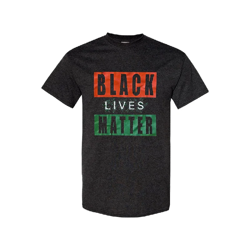Graphic pride t-shirts with subtle allyship messages--Black Lives Matter