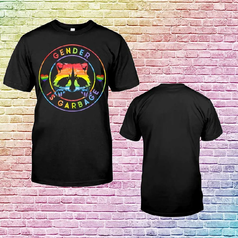 Lesbian Shirts, Lgbt Gender Is Garbage T-Shirt, Trans Shirt, Pride Shirts