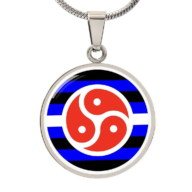 BDSM Symbol Circle Pendant Necklace