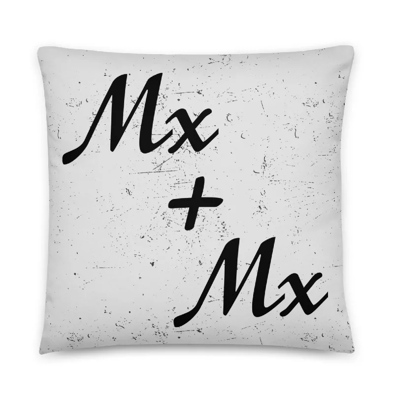 Mx and Mx Wedding/Engagement Throw Pillow