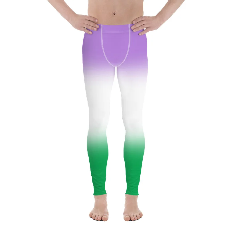 Genderqueer Pride Men's Leggings - Ombre