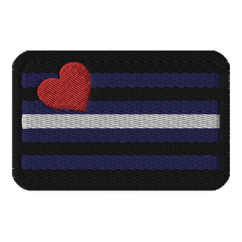 Leather Flag Embroidered Patch