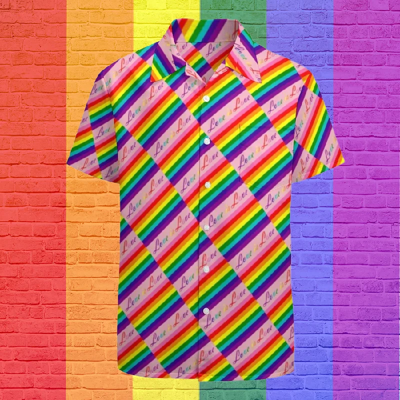 Love Equality Rainbow Flag Lgbt Lesbian Gay Pride Hawaiian Vintage Shirt Mens Button Down Tropical Hawaii Beach Shirts Love Equality Rainbow Flag Lgbt Lesbian Gay Pride Hawaiian Vintage Shirt Mens Button Down Tropical Hawaii Beach Shirts