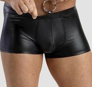 Kinky Cock Ring Leather Boxer