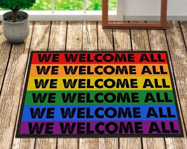 Lgbt Doormat Everyone Is Welcome Here Doormat, Pride Doormat, Black Lives Matter Home Doormat Lgbt Doormat Everyone Is Welcome Here Doormat, Pride Doormat, Black Lives Matter Home Doormat