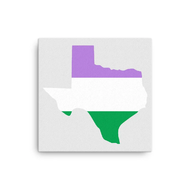 Texas Genderqueer Pride Canvas Wall Art