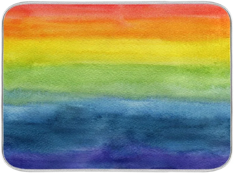 Lgbt Pride Rainbow Door Mat Fast Dry Lgbt Doormat Lesbian Gay Door Mat