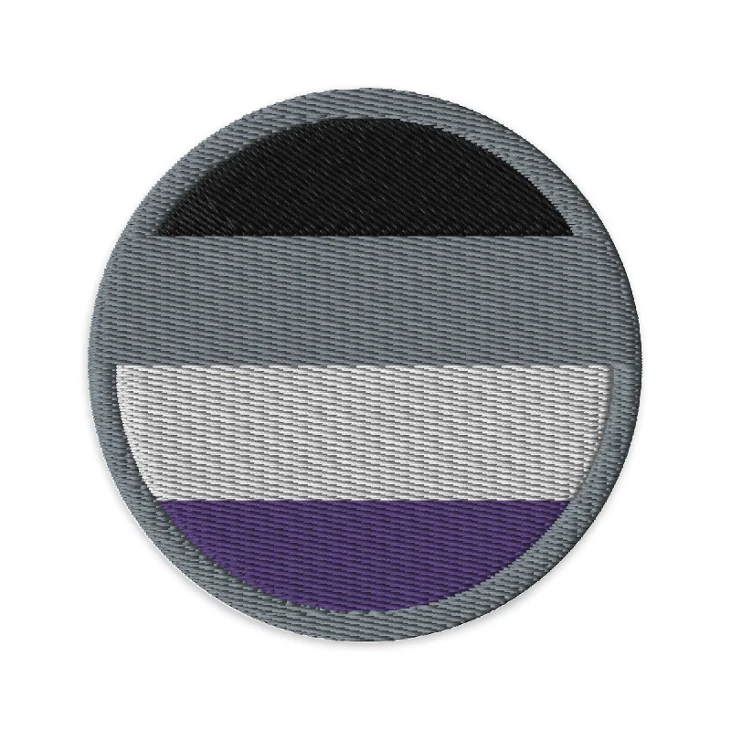 Asexual Ace Pride Circle Embroidered Patch