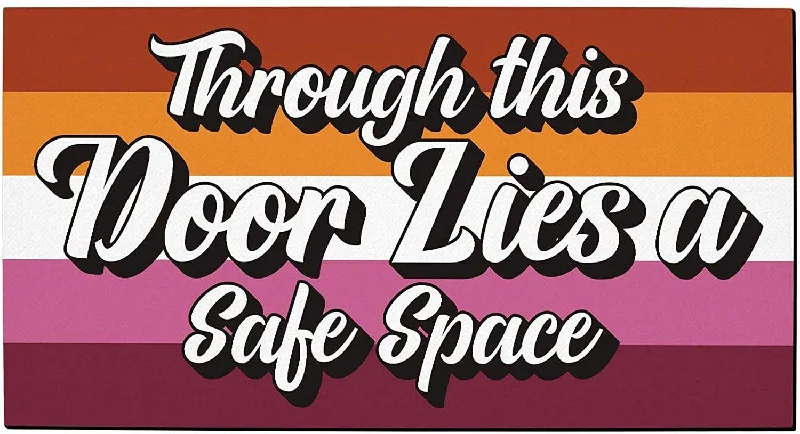 Lesbian Pride Mat Lesbian Doormat Through This Door Lies A Safe Space Lesbian Gifts Decorative Doormat Lesbian Lesbian Pride Mat Lesbian Doormat Through This Door Lies A Safe Space Lesbian Gifts Decorative Doormat Lesbian