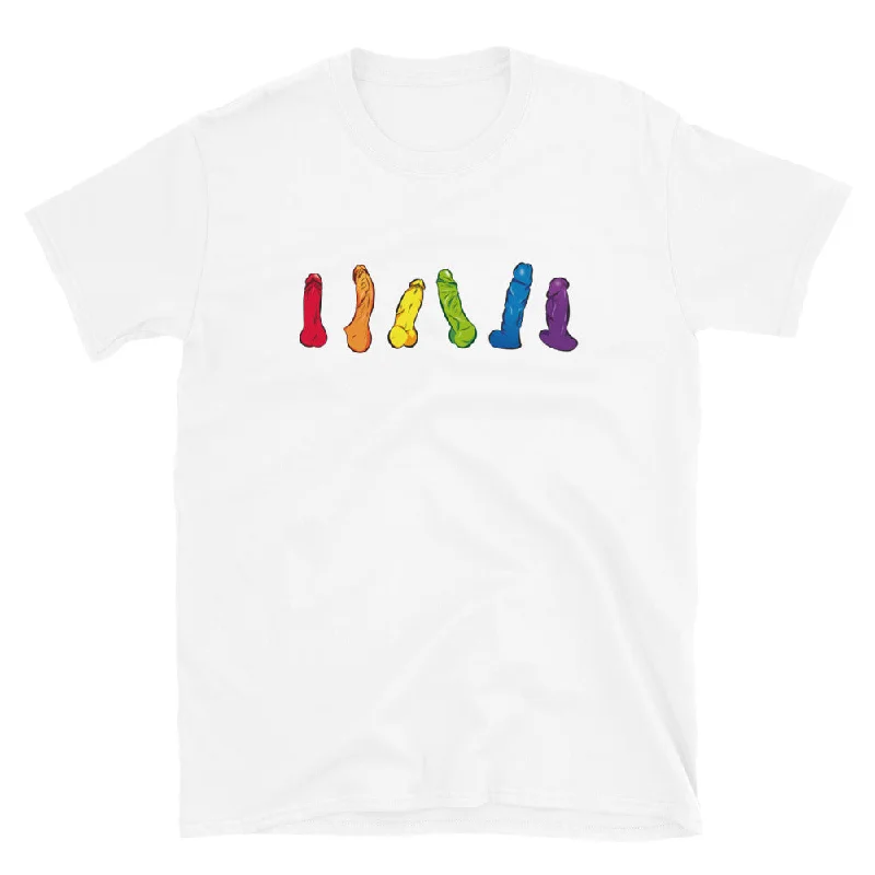 Graphic pride t-shirts with bold feminist slogans--Pride Dicks - T-Shirt