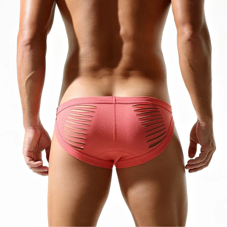 SEOBEAN Men’s “Rip Me” Slashed Booty Briefs