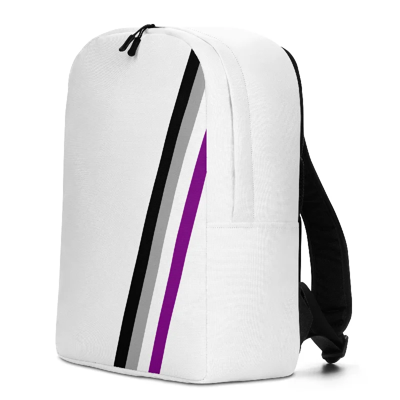 Asexual Diagonal Flag Colors LGBTQ+ Minimalist Backpack