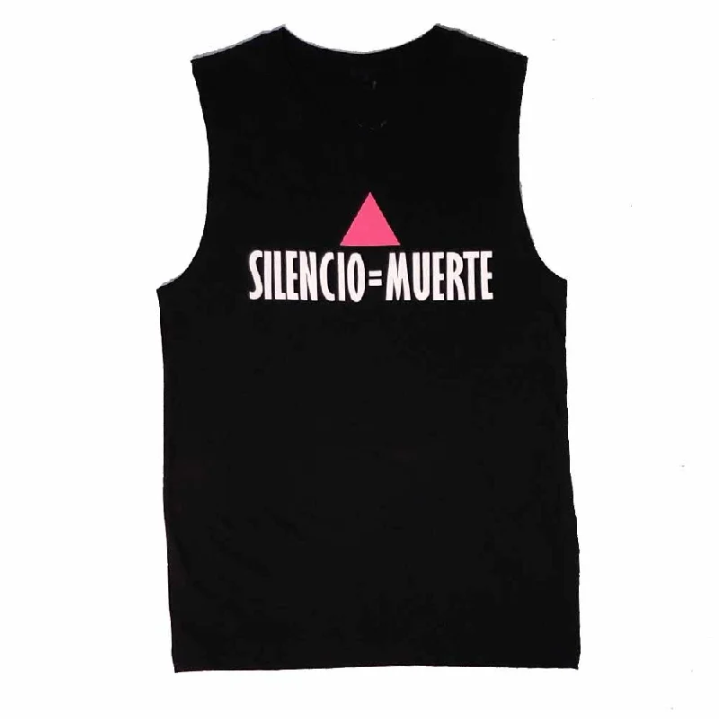 Silencio = Muerte Sleeveless T-Shirt - Ali Forney Center