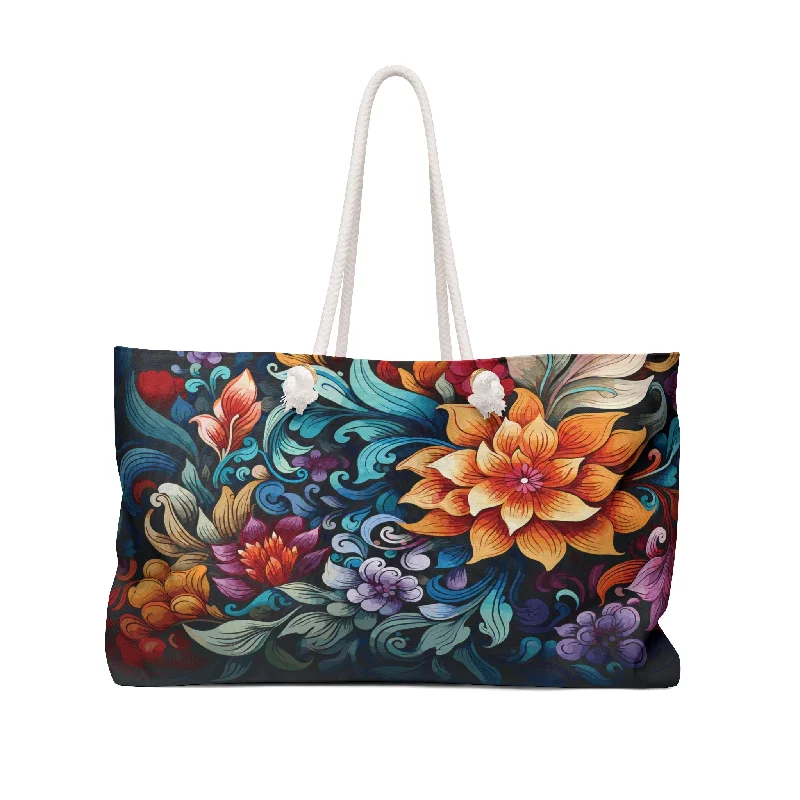 Not Your Grannies Floral Weekender Bag