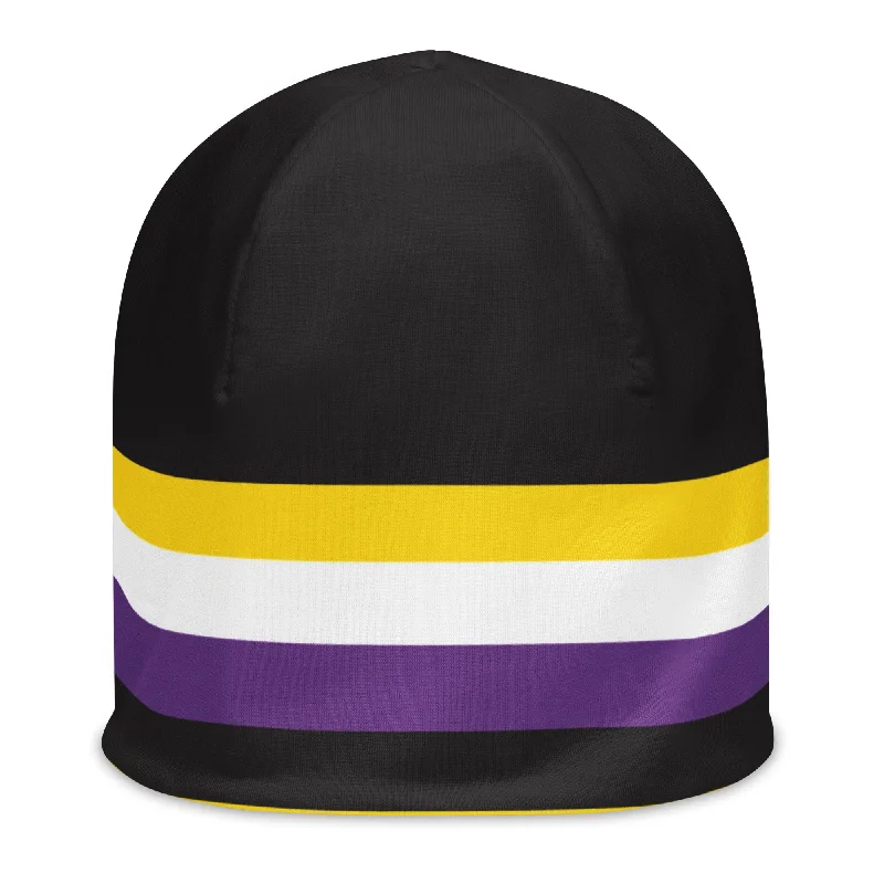 Nonbinary Enby Pride Flag Beanie