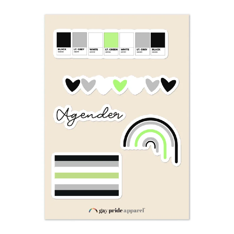 Agender Sticker Sheet