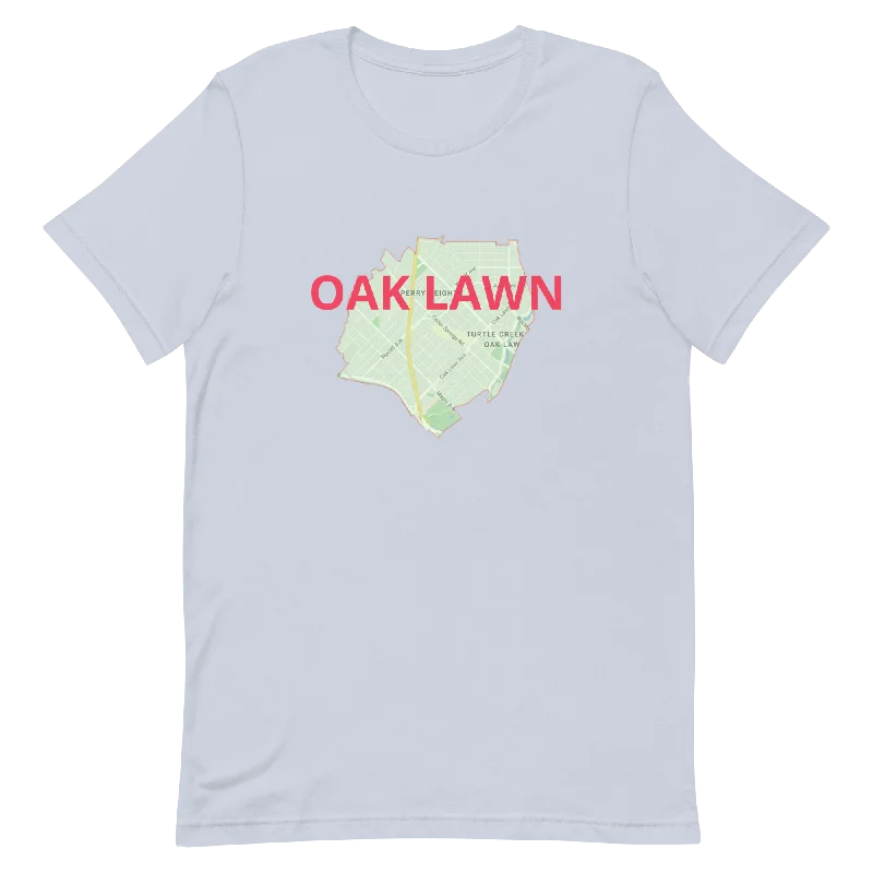 Dallas Texas Oak Lawn Street Map Tee Shirt - Dallas Texas