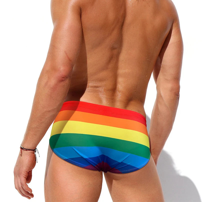 Men's Bottom of the Rainbow Swim Briefs